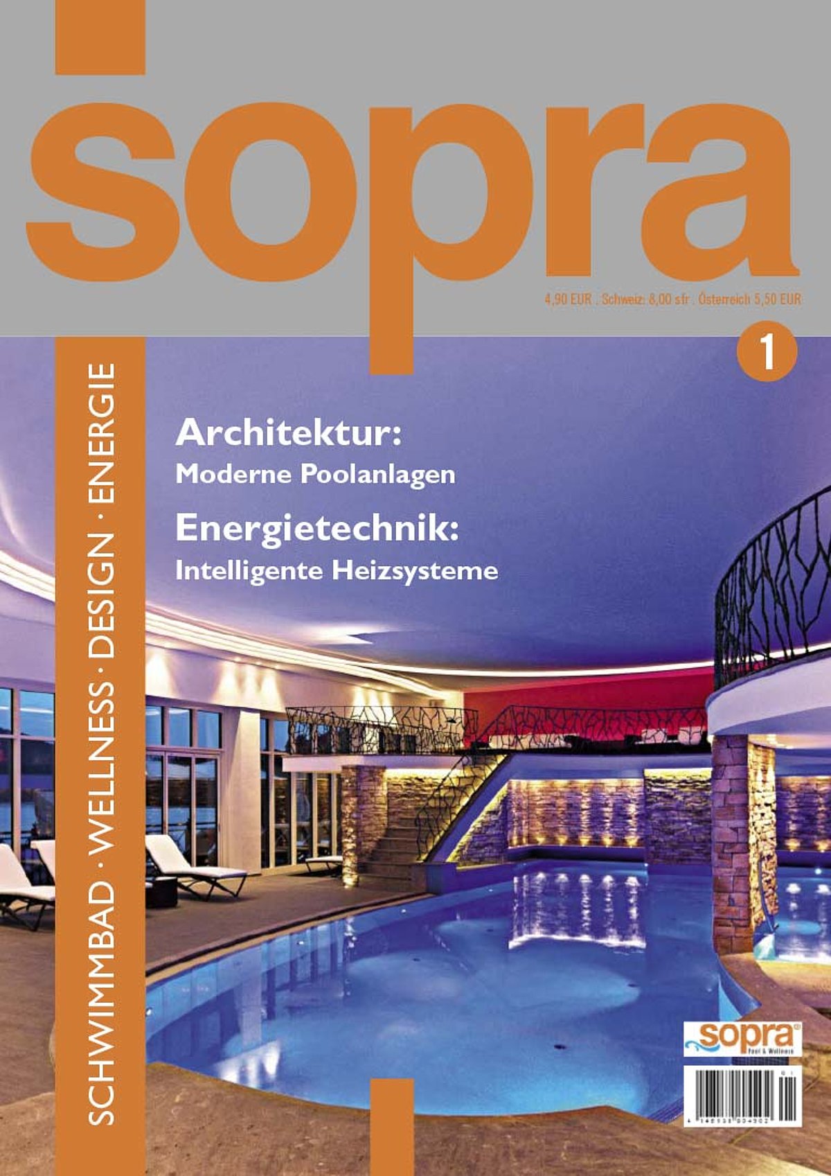 Das Cover der Druckversion des sopra Kundenmagazins Ausgabe 1. 