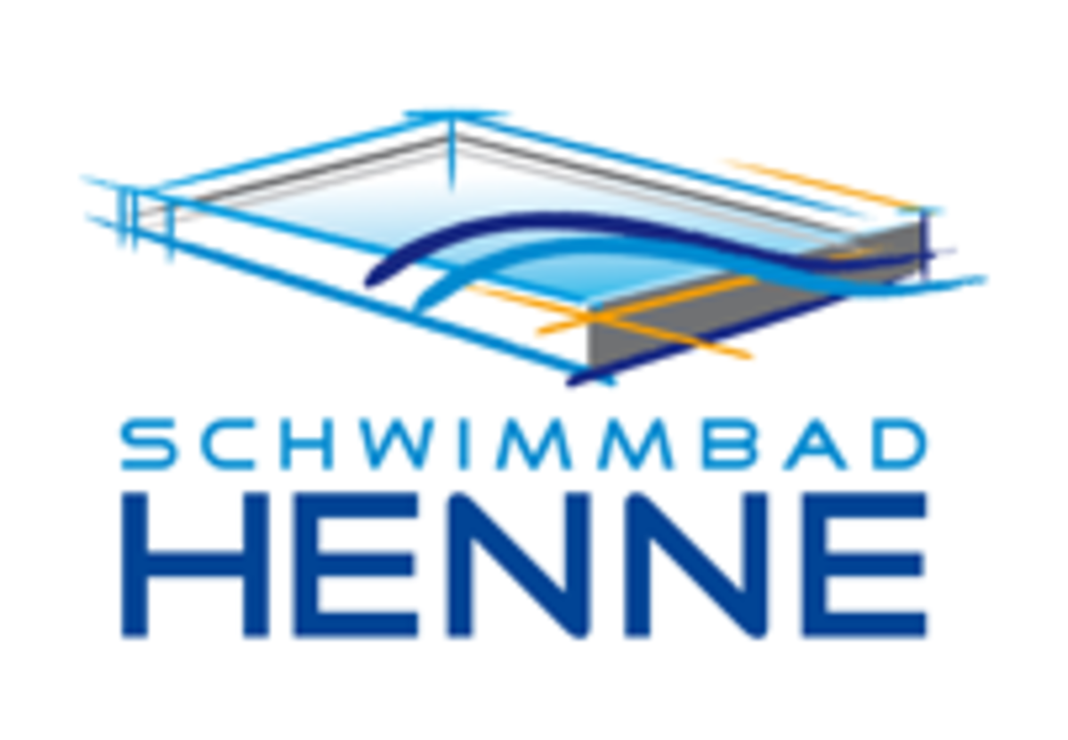 Das Logo von Schwimmbad Henne.