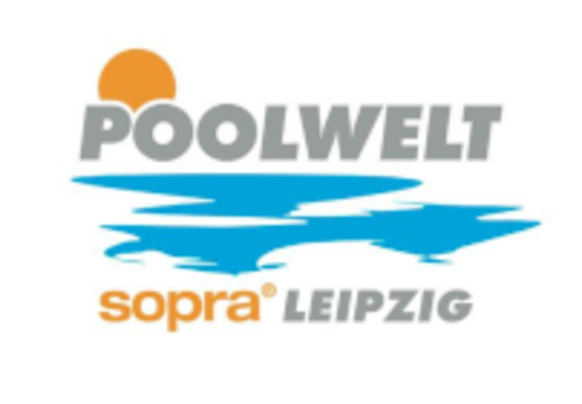 Das Logo von Poolwelt Leipzig.