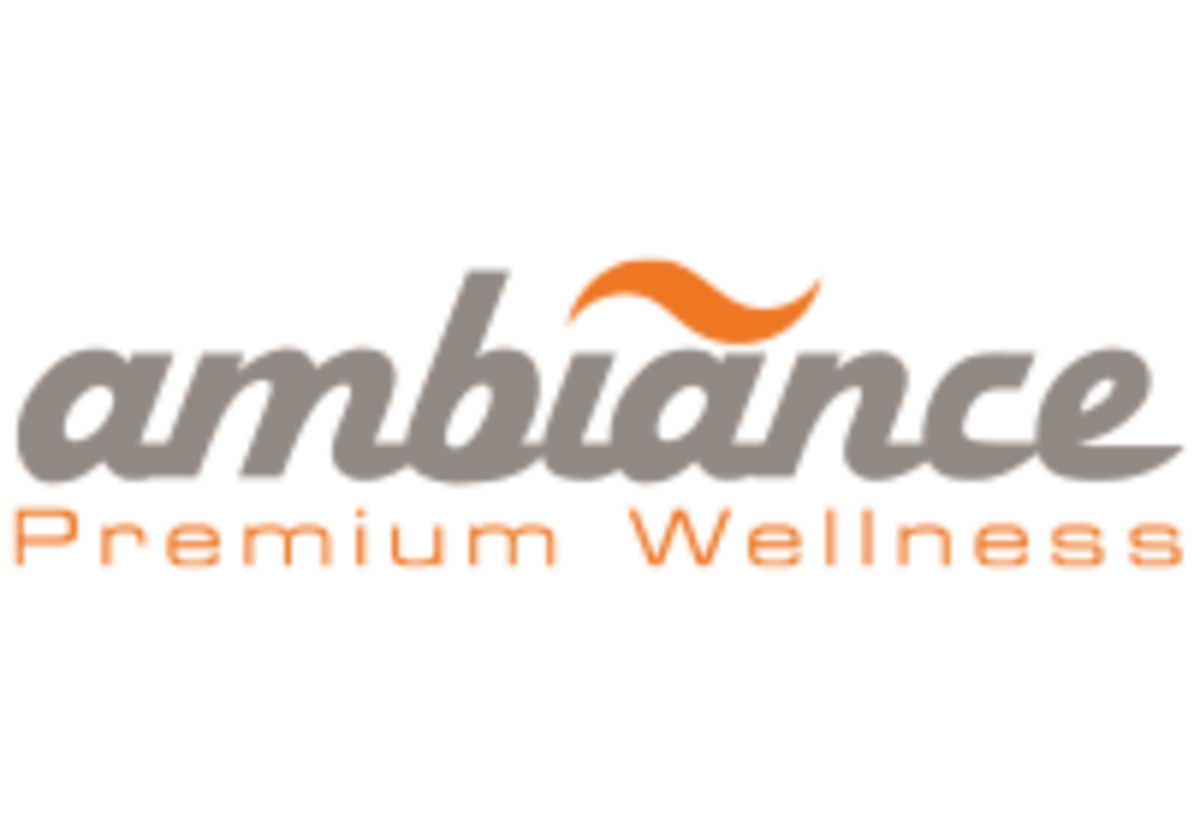 Het logo van Ambiance Zwembaden B.V. Premium Wellness.