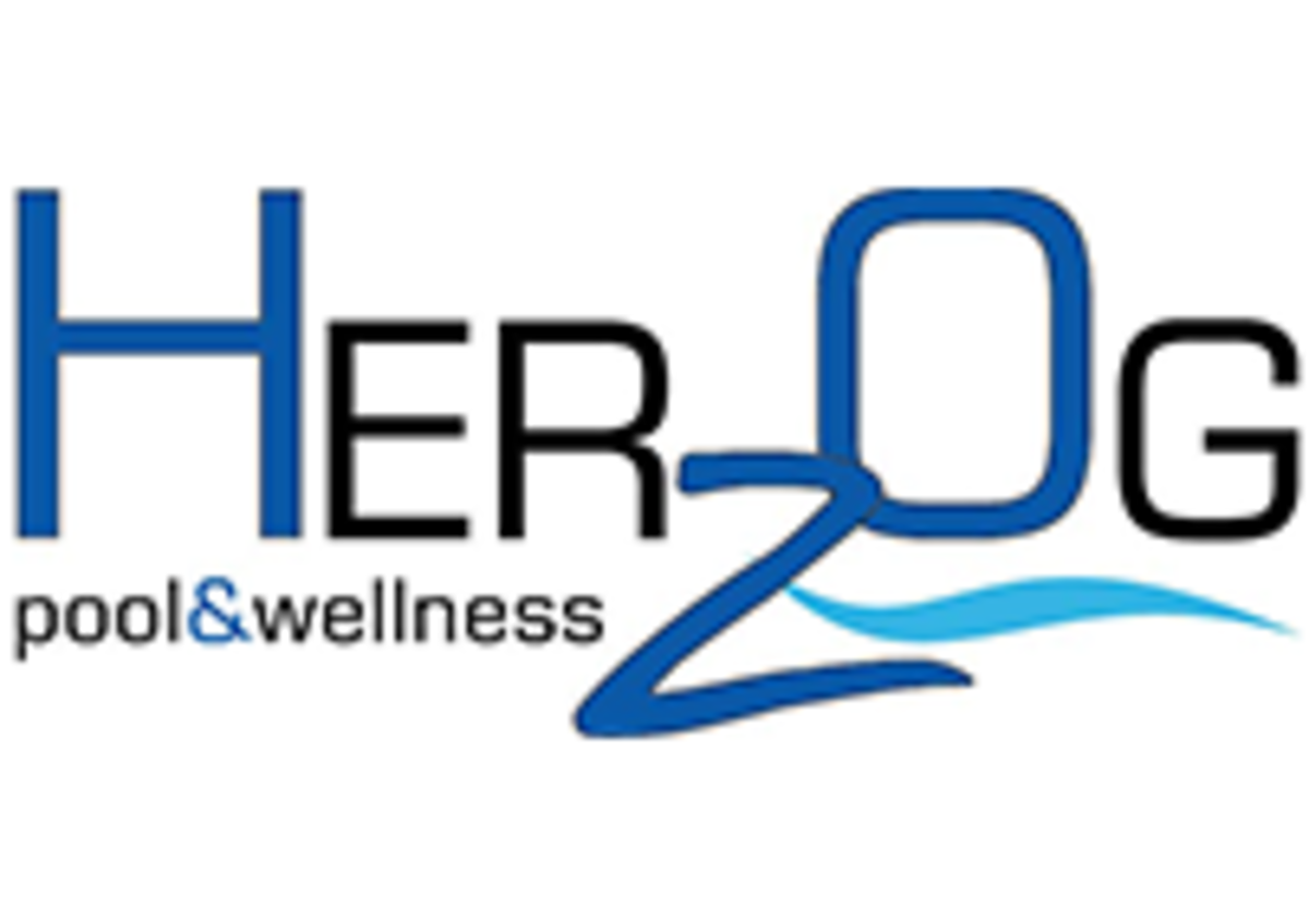 Das Logo der Herzog Pool & Wellness GmbH.